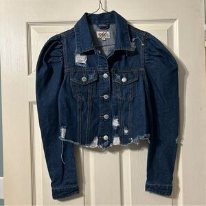 Cropped Denim Blvd Jean‎ Jacket | Size S | Preowned